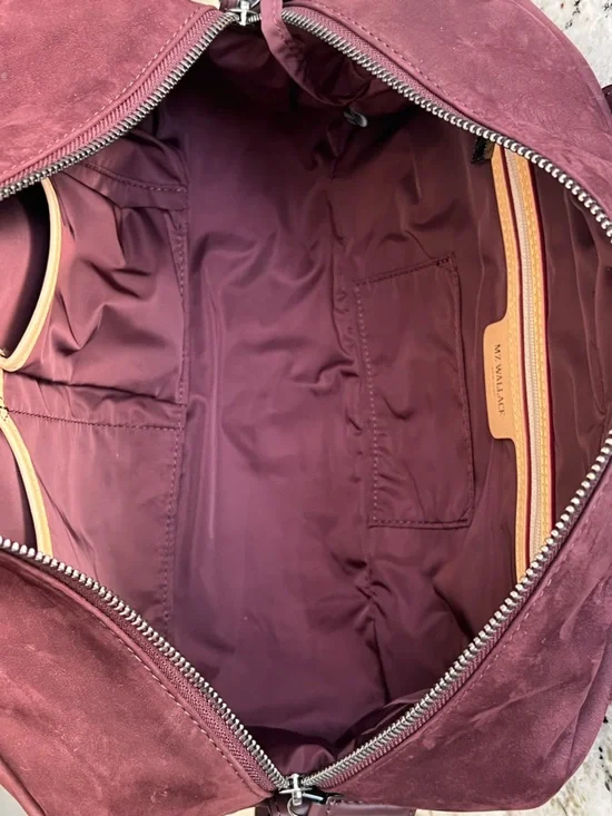 MZ Wallace Nubuck Astor Satchel Satchel Bag with Extra Strap and Pouch - Picture 15 of 17